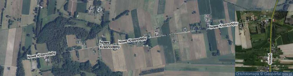 Zdjęcie satelitarne Nowe Krasnodęby ul.